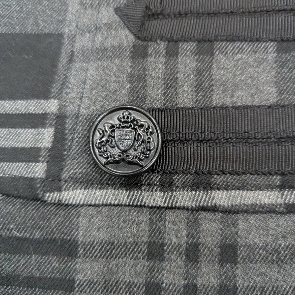 Smart Set Black and Gray Plaid Mini Skirt - Picture 3 of 9